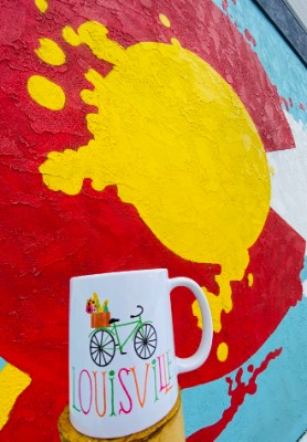 Colorado C and biking mug