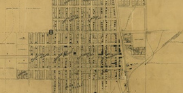 Map of Louisville in 1909 with street names