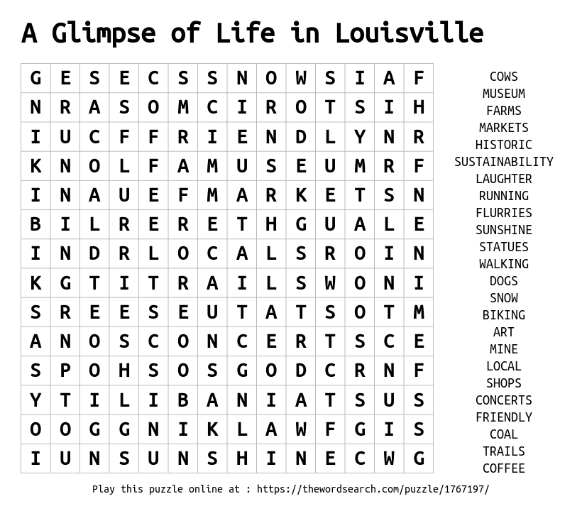 A Glimpse of Life in Louisville