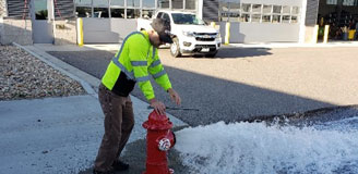 Hydrant-flushing