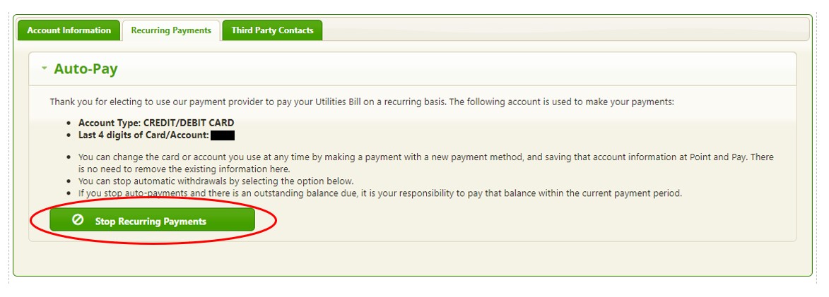 faq stop autopay