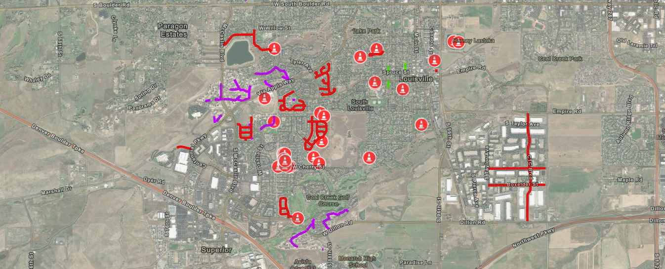 2024 construction updates map