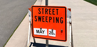 Street Sweeping sign